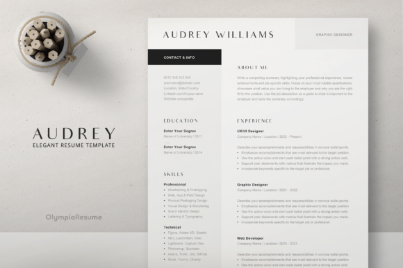 Elegant Resume / CV Template for Word