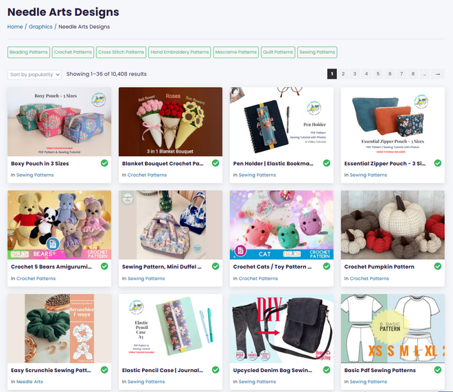 Creative Fabrica - Needle Arts Designs