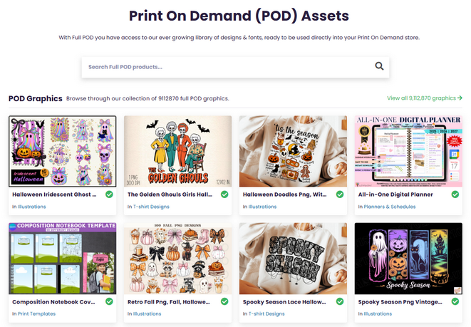 Creative Fabrica - Print On Demand (POD) Assets
